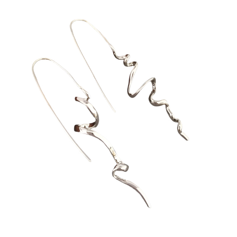 Abstract Three-Dimensional Design Earrings