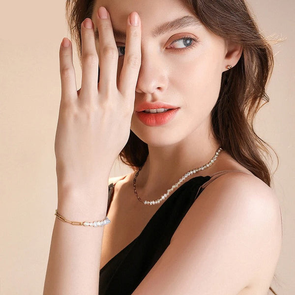 925 Silver Pearl Bracelet