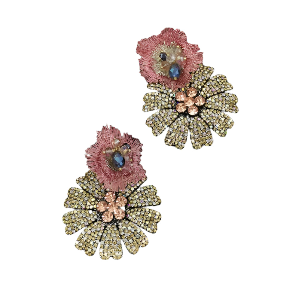 Rhinestone Crystal Dangle Earrings