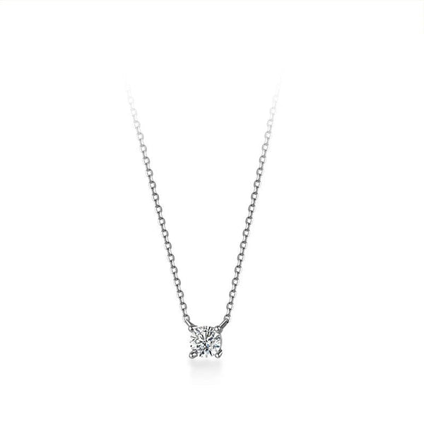 Sterling Silver Geometric Pendant Necklace