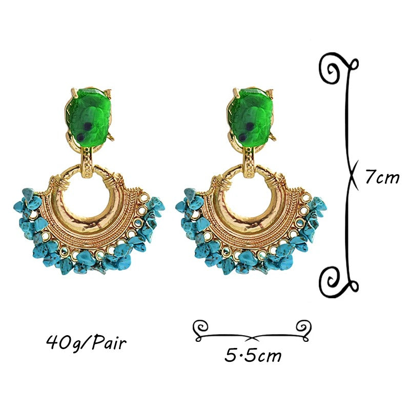 Vintage Rhinestone Drop Earrings