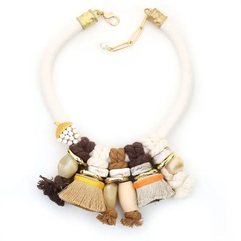 Handmade Chunky Collar Beaded Necklace