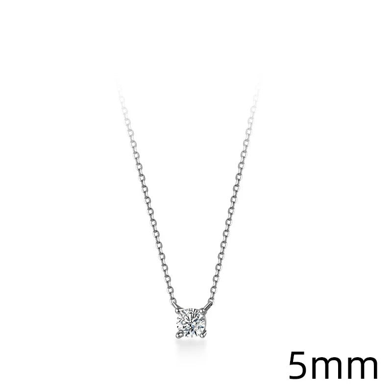 Sterling Silver Geometric Pendant Necklace