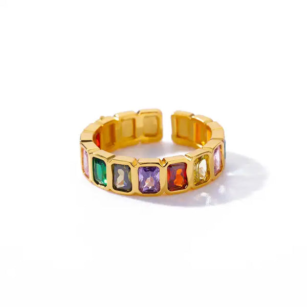 Spectrum Gemstone Ring