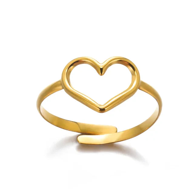 Gold Heart Ring